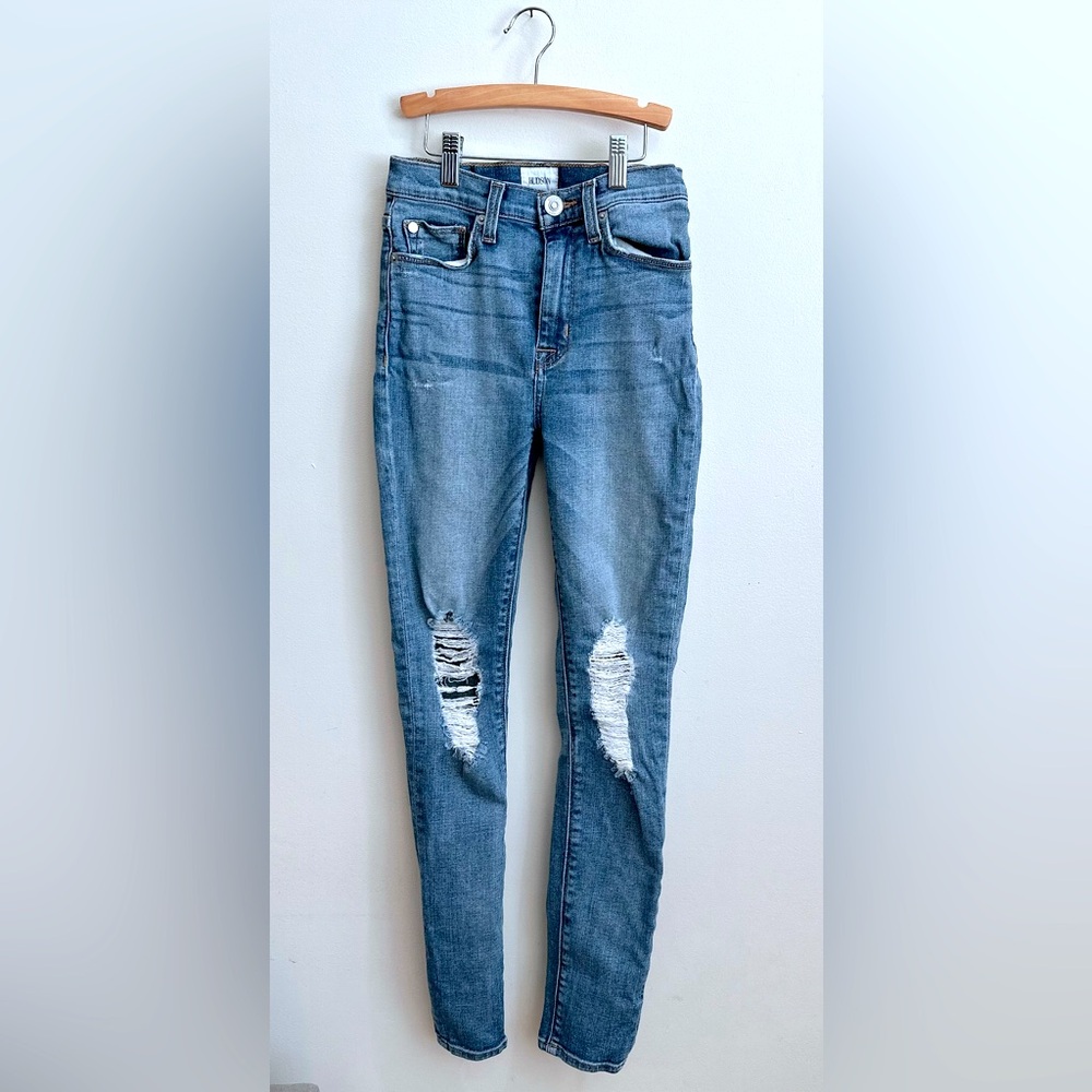 Hudson high rise, ankle & cropped ripped jeans